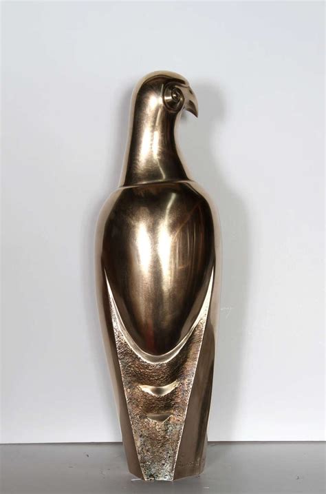 Unknown Art Deco Bronze Falcon Sculpture Bronze Sculpture For Sale