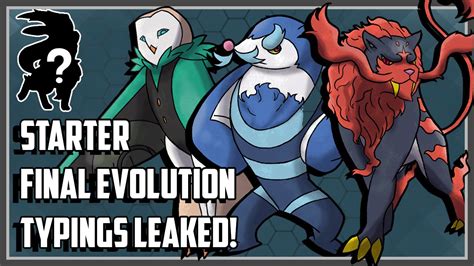 Starters Final Evolution Typings Leaked And A New Pokemon Discovered