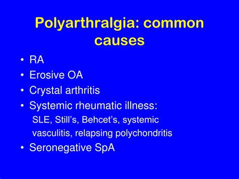 Ppt Approach To The Patient With Polyarthritis Powerpoint