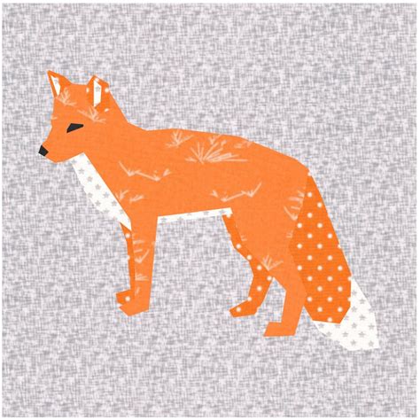 Fox Foundation Paper Pieced Quilt Pattern Pdf Download Etsy In 2020