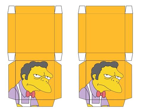 The Simpsons Moe Boxes Free To Use And Free To Share For Personal Use Manualidades