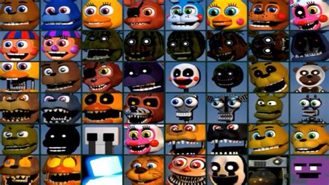 All Characters Fnaf World Fnaf Five Nights At Freddys Five Night