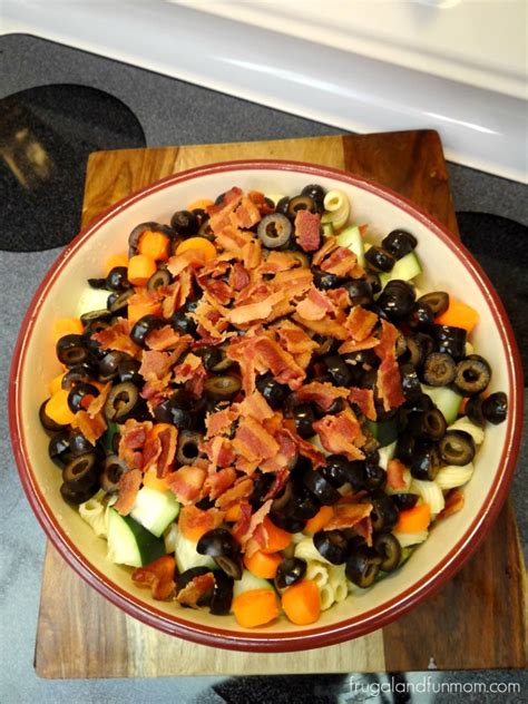Bacon And Vegetables Pasta Salad Big Game Recipe Plus