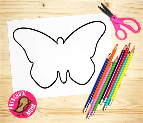 Free Butterfly Template For Preschool Preschool Mom