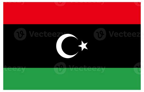 Flag Of Libya Design Shape Libya Flag Within Design Shape 25862858 Png