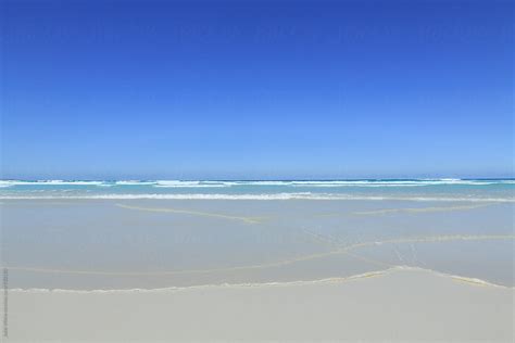 Remote Beach With Blue Sky Australia By Stocksy Contributor John