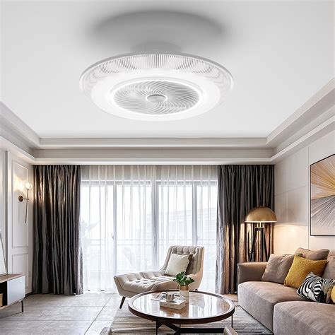 Multiease Flush Mount Ceiling Fan With Light Fandelier Acrylic