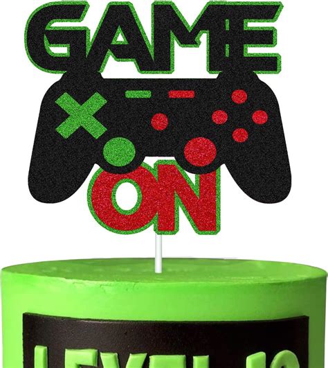 Game On Cake Decorations Video Game Cake Topper For Gamer