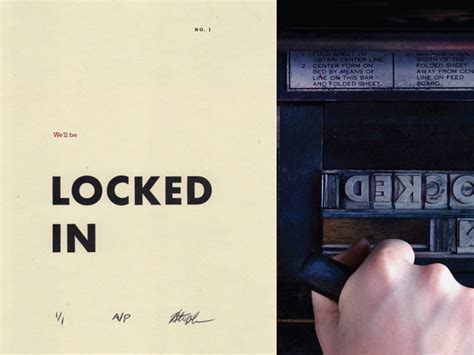 Locked In Letterpress By Hunter Oden On Dribbble