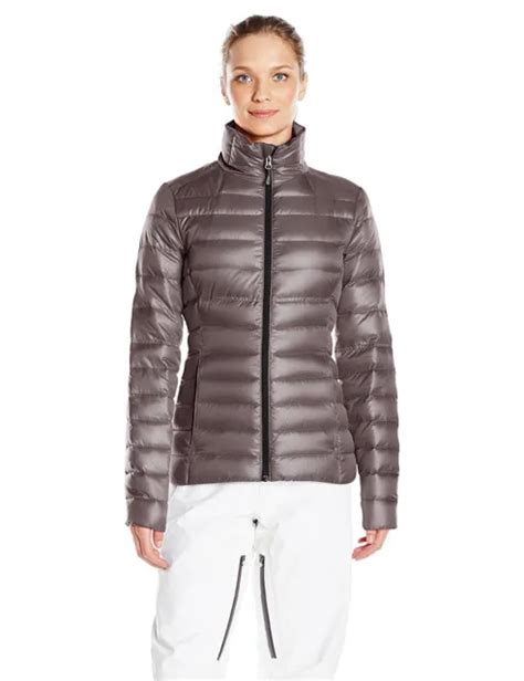 Nwt Womens Gray Spyder Prymo Down Jacket Ski Size Xl X Large Free