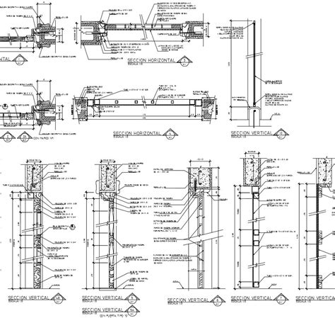 【CAD Details】Steel door and window CAD Details - CAD Files, DWG files, Plans and Details