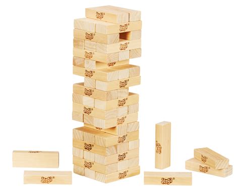 Hasbro Classic Jenga Wood Block Stacking Tower Game Ages 6 Canadian
