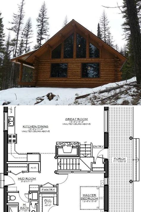 2 Bedroom Log Cabin Plans