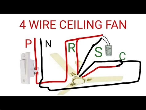 4 Wire Ceiling Fan Motor Diagram Shelly Lighting