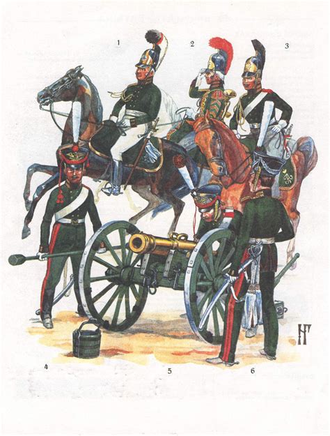 Guard Horse Artillery 1 2 Officer And Trumpeter 1805 07 3 Gunner