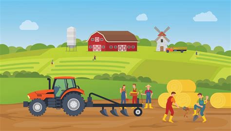 Farmer Tractor Vector Art Icons And Graphics For Free Download