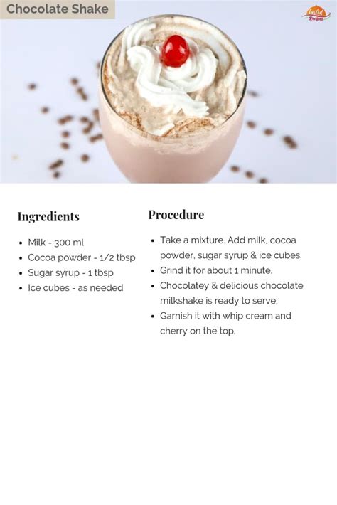 If you insert a spoon and try to pull it out, the thick shake should give a little resistance.10 x research source. How to Make Chocolate Milkshake | Tasted Recipes