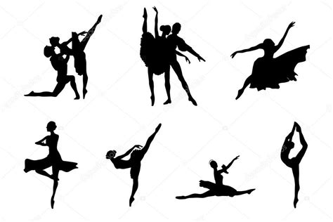 Collection Of Ballet Silhouette Stock Photo Veranis