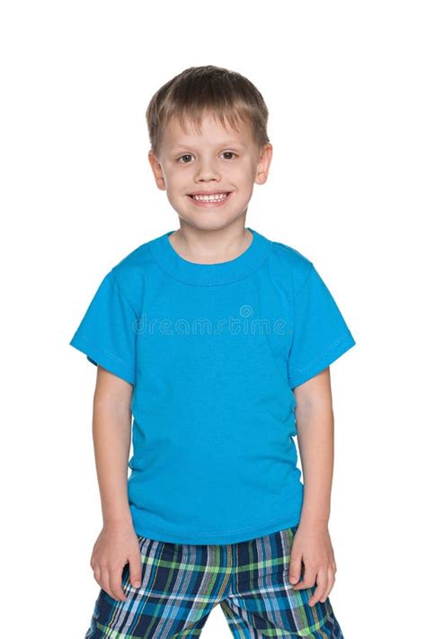 Little Boy In The Green Shirt Stock Image Image Of Person Little