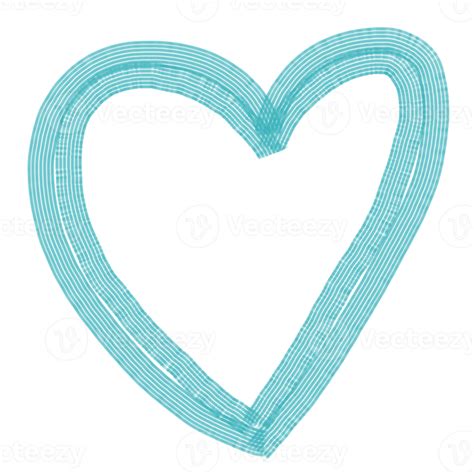 Free Freehand Doodle Heart Line Shape For Love And Valentine Day