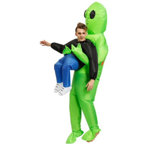 Alien Abduction Halloween Inflatable Costume Adults Funny Dressing