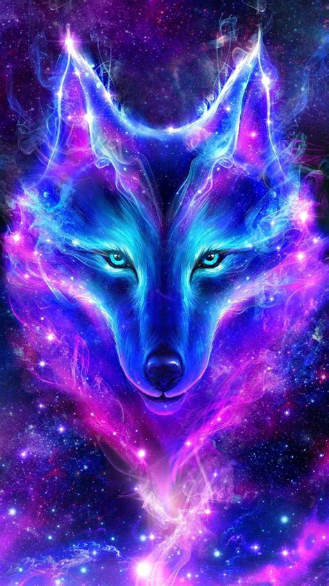Mystical Anime Galaxy Wolf Wallpaper Galaxy Wolf Wolf Wallpaper