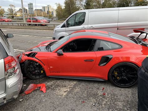Porsche 911 Gt2 Rs Crashed One Mile From The Dealership In Wales