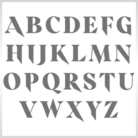 20 Printable Alphabet Fonts Pics Printables Collection Images And