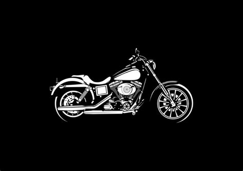 Black And White Vector Illustration Motorcycles Concept Buy T Shirt Designs