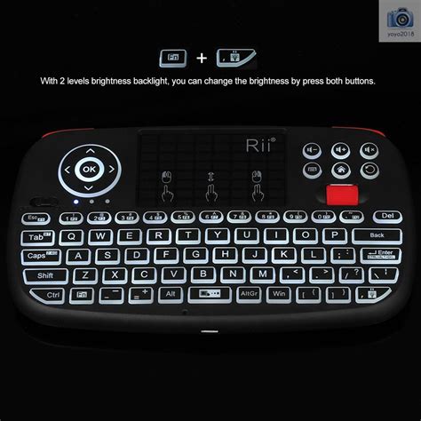 Rii I4 Mini Wireless Keyboard Bluetooth And 24ghz Dual Modes Handheld