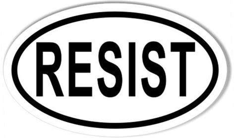 Items Similar To Resist Custom Oval Bumper Stickers Pack Of 25 On Etsy