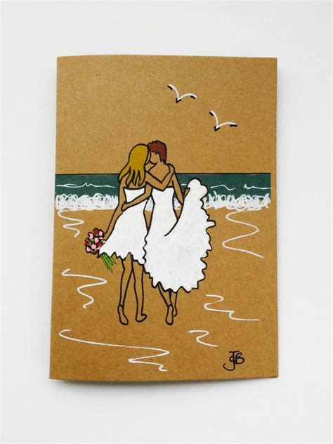 Mrs And Mrs Bride And Bride Lesbian Wedding Wedding Card Etsy Uk Wedding Greetings Lesbian
