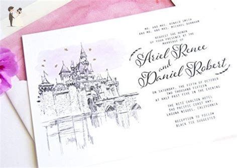 Fairytale Wedding Disneyland Castle Inspired Invitations Package Sold