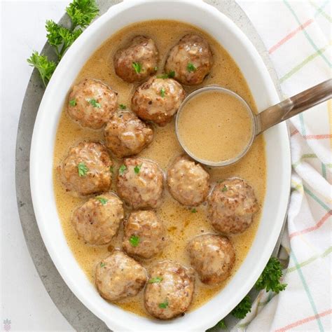 Creamy Rich Meatballs And Gravy Recipe Easy Slow Cooker Intentional Hospitality