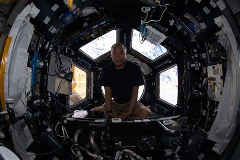 Relaxing Inside The International Space Stations Window To The World