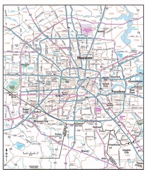 Zip Code Map Houston And Surrounding Areas Map