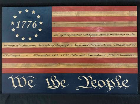 We The People United States 1776 American Flag Sign 2nd Etsy