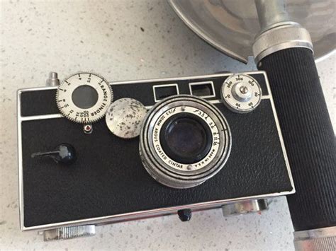 Vintage Argus Camera With Flash 55 Mm Argus Coated Cintar 35mm Film