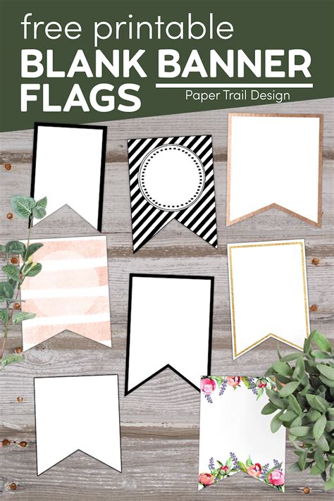 Free Printable Banner Templates Blank Banners Paper Trail Design
