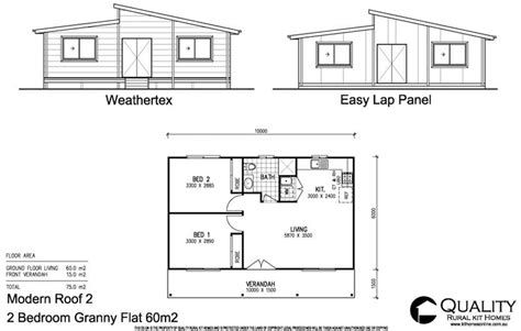 Even small two bedroom house plans can seem more spacious and luxurious with the addition of a front porch or elevations. 2 Flat Bedroom House Plans | ... full brochure pricing for this 2 Bedroom Granny Flat Steel Kit ...