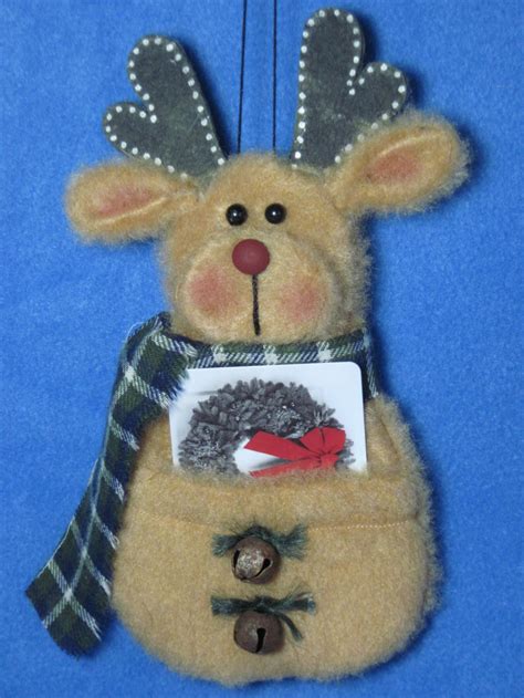 Reindeer Gift Card Holder Ornament Etsy