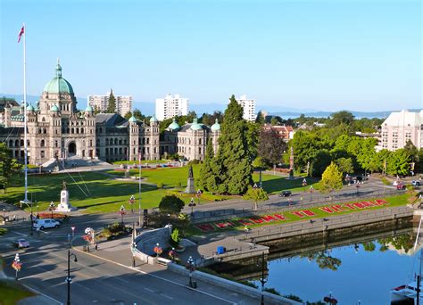 Skyline With Capital In Victoria British Columbia Canada Image Free