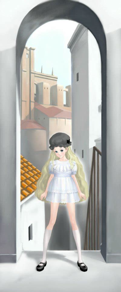 Takatou Sora 1girl Blonde Hair Dress Flat Chest France Long Hair Standing Image View