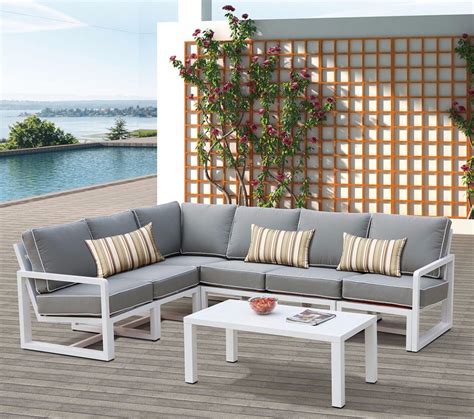 Aluminum Lounge Outdoor Office Hotel Home Patio White Coating Garden
