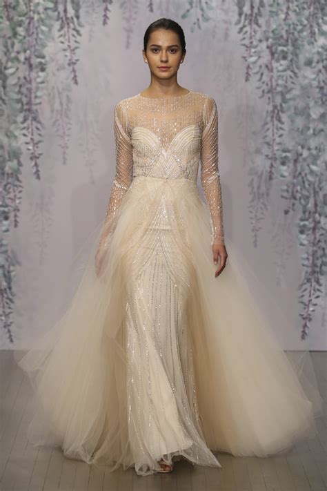 Glamorous Blush Wedding Dress Langham From Monique Lhuillier Chic