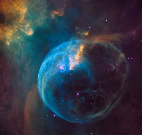 nasa celebrates hubble s birthday with gigantic cosmic bubble