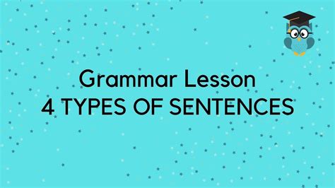 English Grammar Lesson 4 Types Of Sentences Youtube
