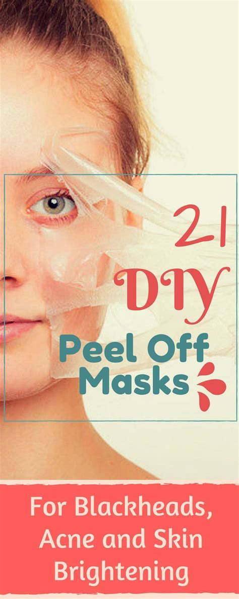 21 Diy Peel Off Face Masks For Blackheads Acne And Skin Brightening