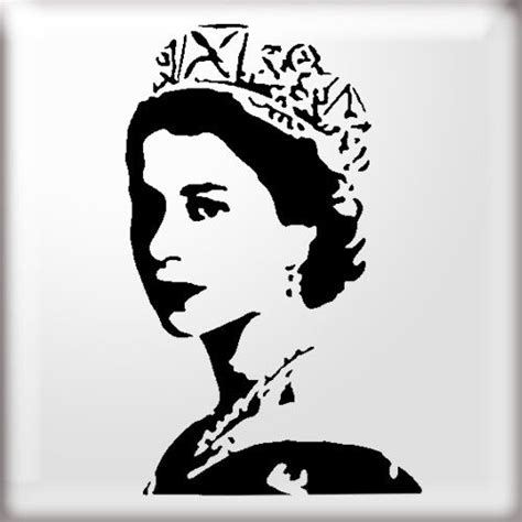 Young Queen Stencil Face Stencils Silhouette Stencil Young Queen