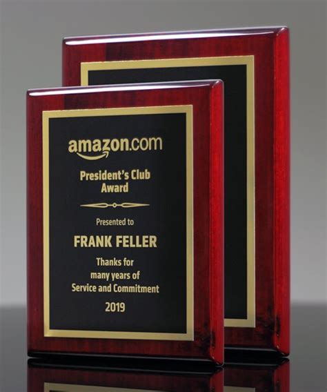 Martin awards has the largest variety of plaque trophies, wall plaques, and engraved retirement plaques. Rosewood Award Plaque